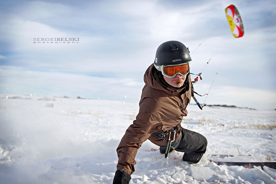 calgary sports kite skiing photo
