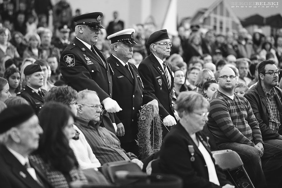 remembrance day ceremony for city of airdrie event photographer sergei belski photo